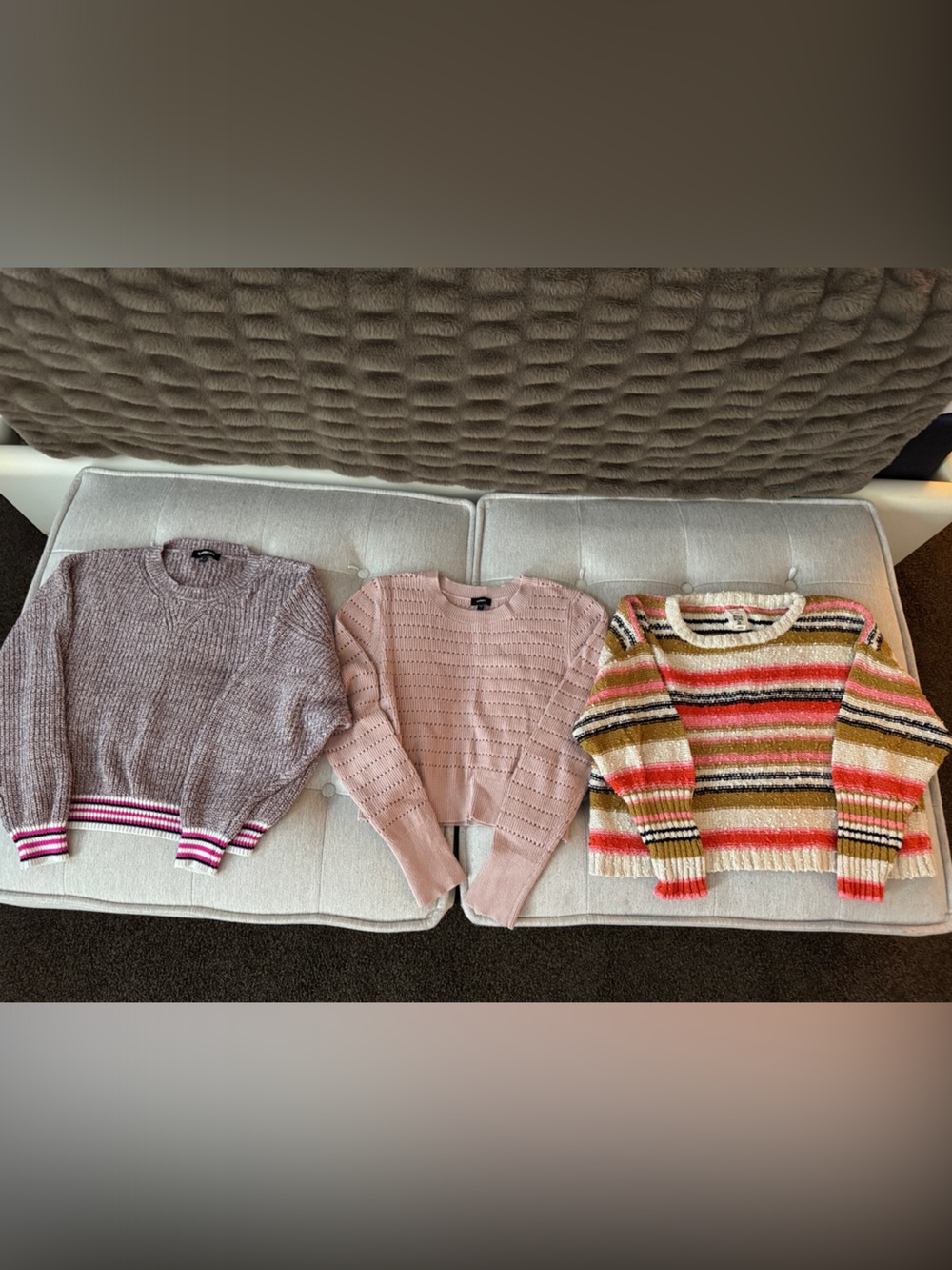 Bills Bong & Express,  Multicolor Cropped Knit Sweater